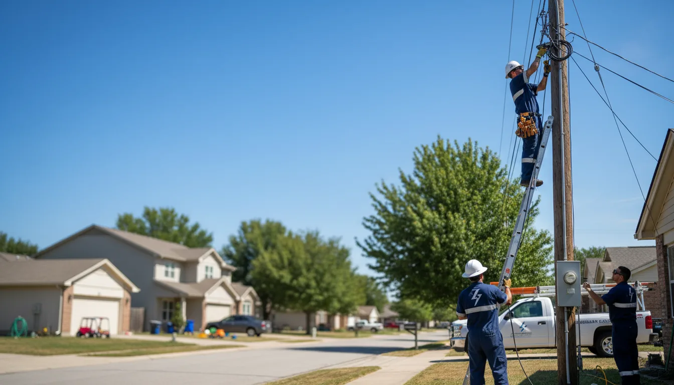 Residential electrician providing installation services in Colt, AR